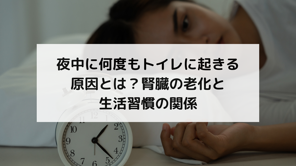 夜中に何度もトイレに起きる原因とは？腎臓の老化と生活習慣の関係を解説します。