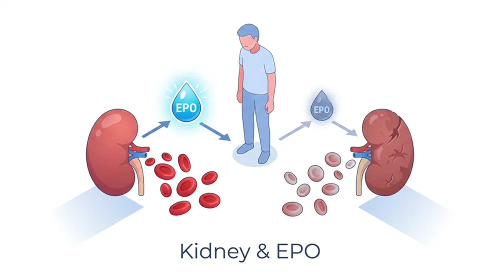 腎臓が悪いと貧血になるのはなぜ？
