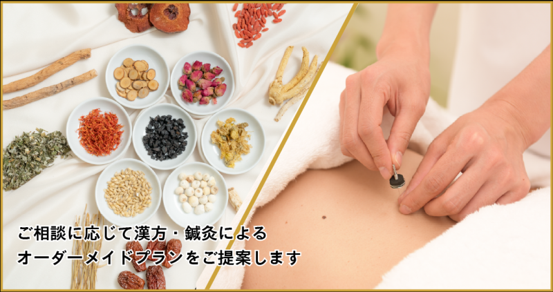 漢方・鍼灸を組み合わせて
幅広くみなさまのお悩みを解決します