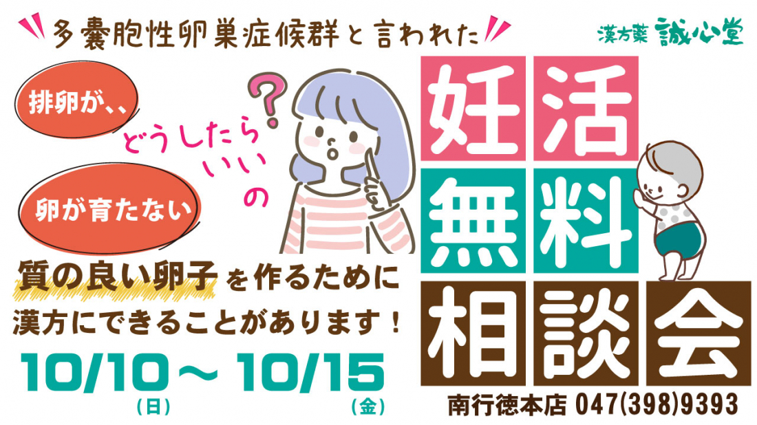 子宝相談会　10月開催です