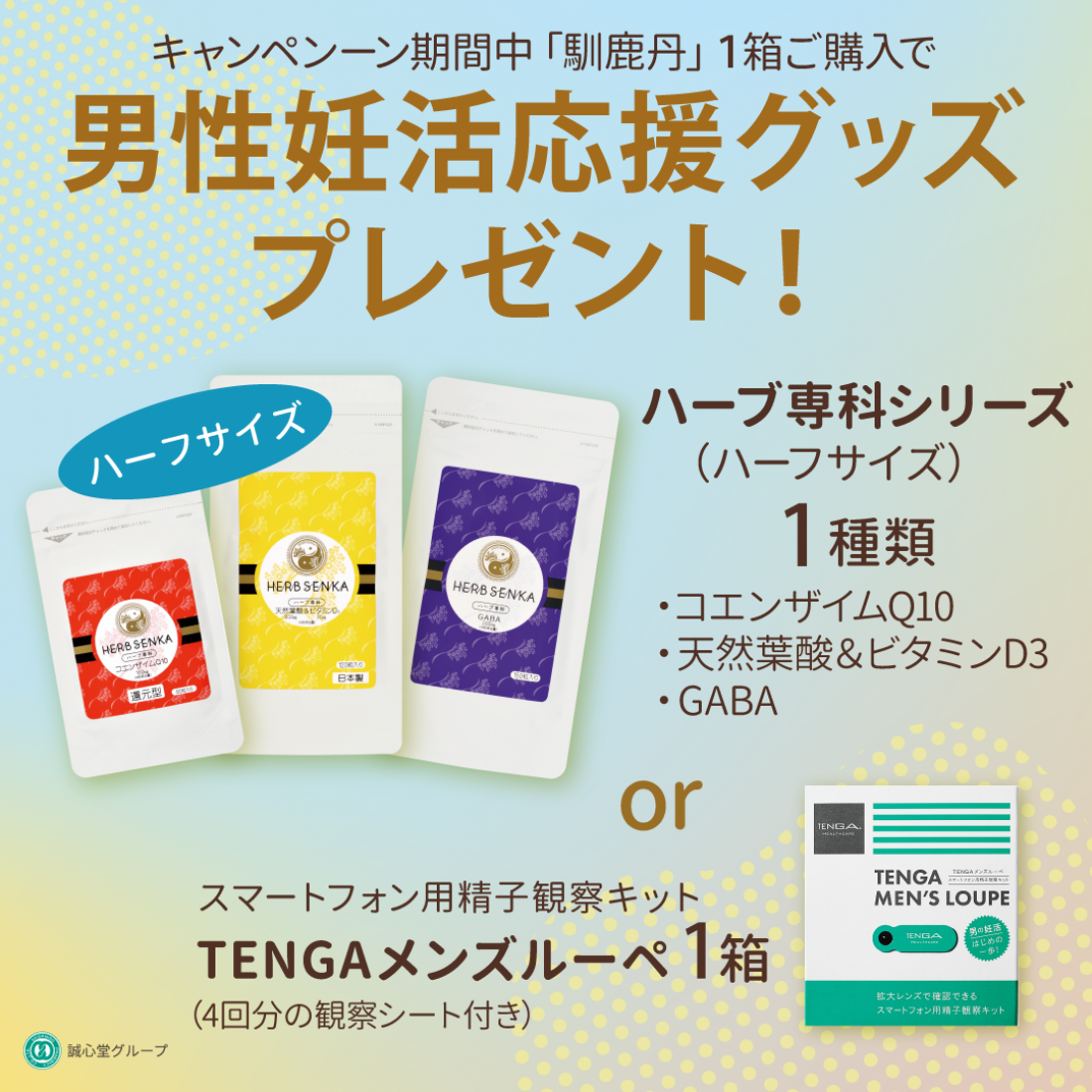 本日より男性妊活応援キャンペーン開始です！