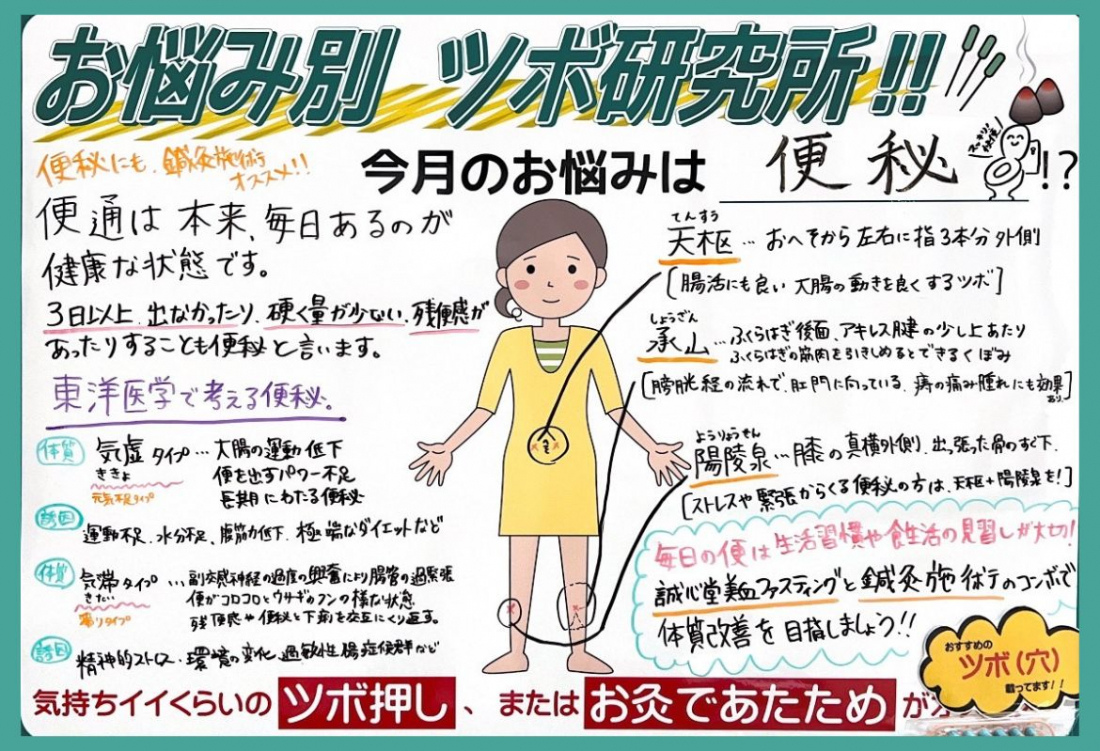 【3月の養生】ツボ押しセルフケア ♪