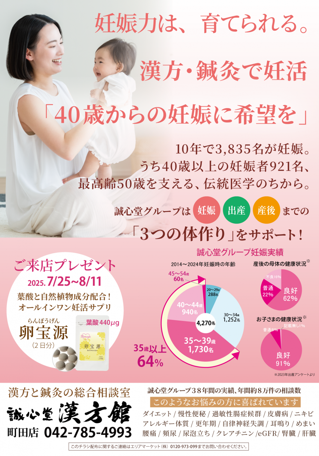 妊活相談　受付中　～妊活力を育てます～