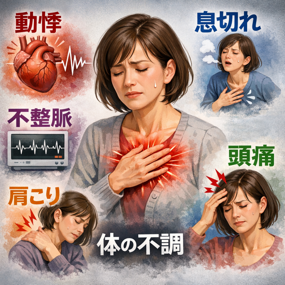 津田沼で「動悸・息切れ・不整脈」にお悩みの方へ 産後から続く不調と漢方による体質ケアの一例