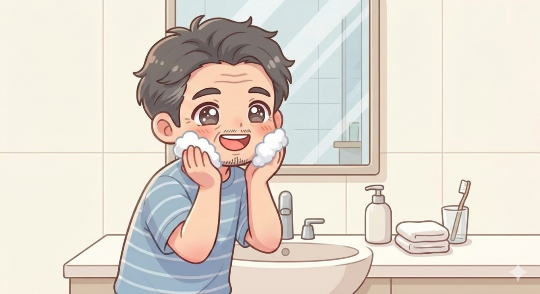 男性のお肌のケアにはクレンジングがオススメ