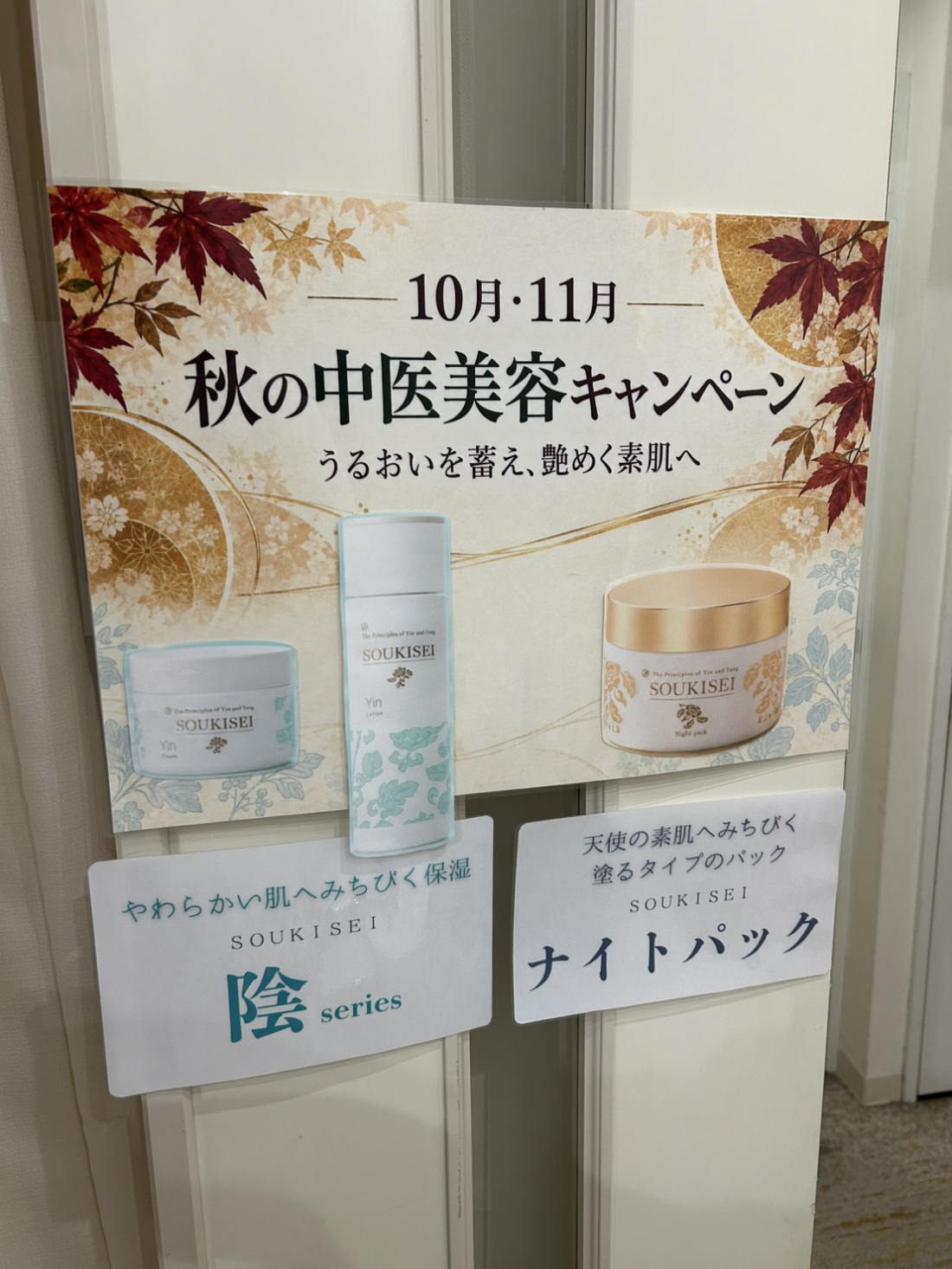 秋の中医美容キャンペーン♪