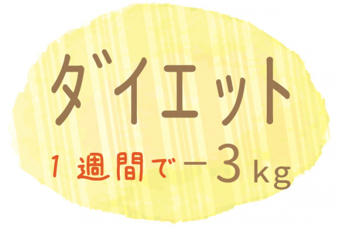 １週間のファスティングで３kg減量。１カ月後もキープしています